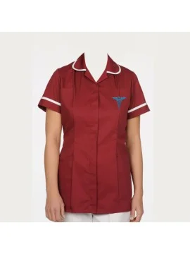 red brown nurse uniform